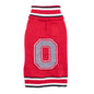 Ohio State Block O Turtleneck Dog Sweater – Acrylic, Scarlet, Sizes XS–XXL