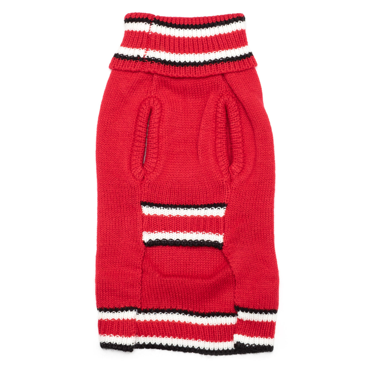 Ohio State Block O Turtleneck Dog Sweater – Acrylic, Scarlet, Sizes XS–XXL