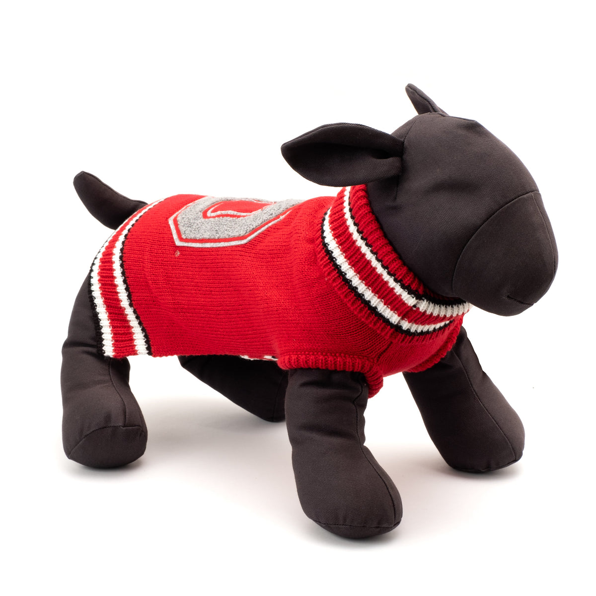 Ohio State Block O Turtleneck Dog Sweater – Acrylic, Scarlet, Sizes XS–XXL