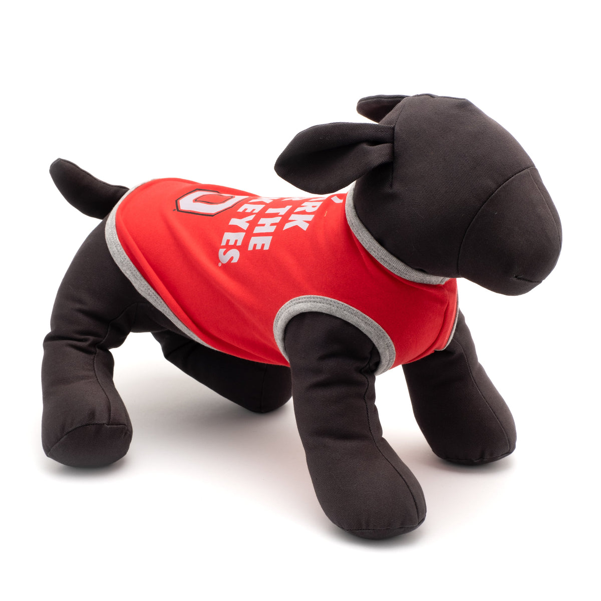 Ohio State Bark for Buckeyes Dog Dog Tank Top – Cotton, Scarlet, Sizes XS–XXL