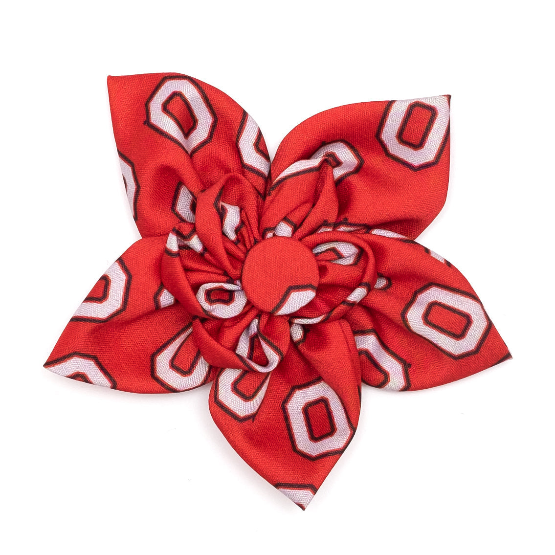 Ohio State Tossed Block O Dog Flower – Polyester, Scarlet, Sizes S, L