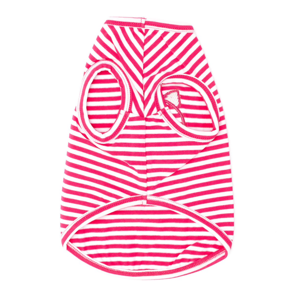Wilbur Pig Dog Tank Top – Cotton, Pink/White, Sizes XS–XXL