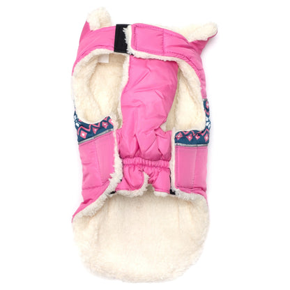 Aspen Dog Puffer Jacket, pink, product view 2