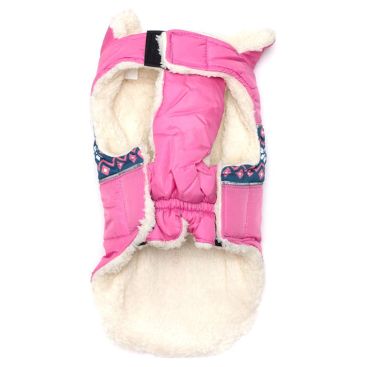 Aspen Dog Puffer Jacket, pink, product view 2