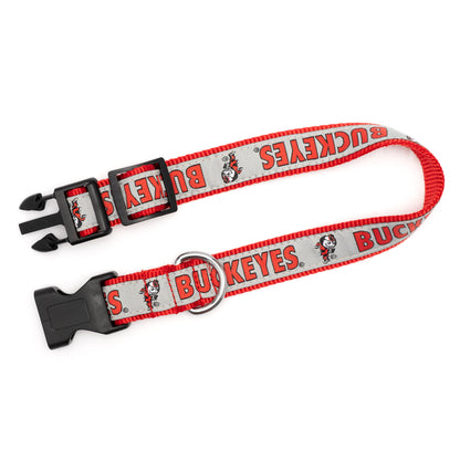 Ohio State Brutus Buckeye Dog Collar – Scarlet, Sizes S–L