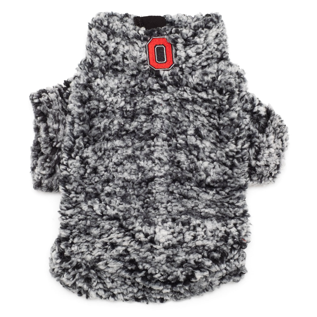 Ohio State Wubby Fleece Dog Sweater – Polyester, Black, Sizes XS–XXL