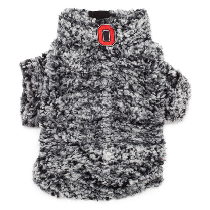 Ohio State Wubby Fleece Dog Sweater – Polyester, Black, Sizes XS–XXL