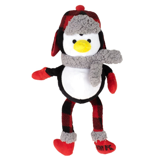 Buffalo Penguin Dog Toy – Black/White, Size One Size