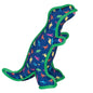 Navy Dinosaur Squeaky Dog Toy in navy, main product view