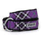 Bias Plaid Dog Collar – 5 colours, Sizes XS–XL