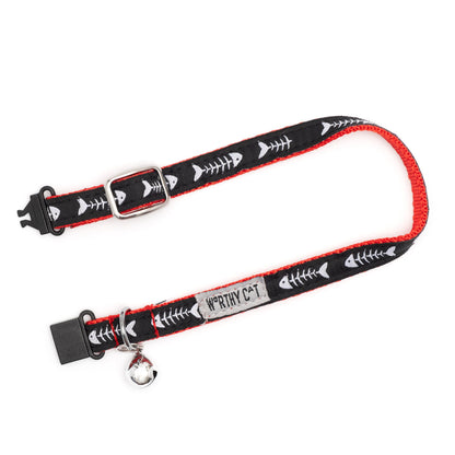 Dinner Cat Collar – Red, Size One Size