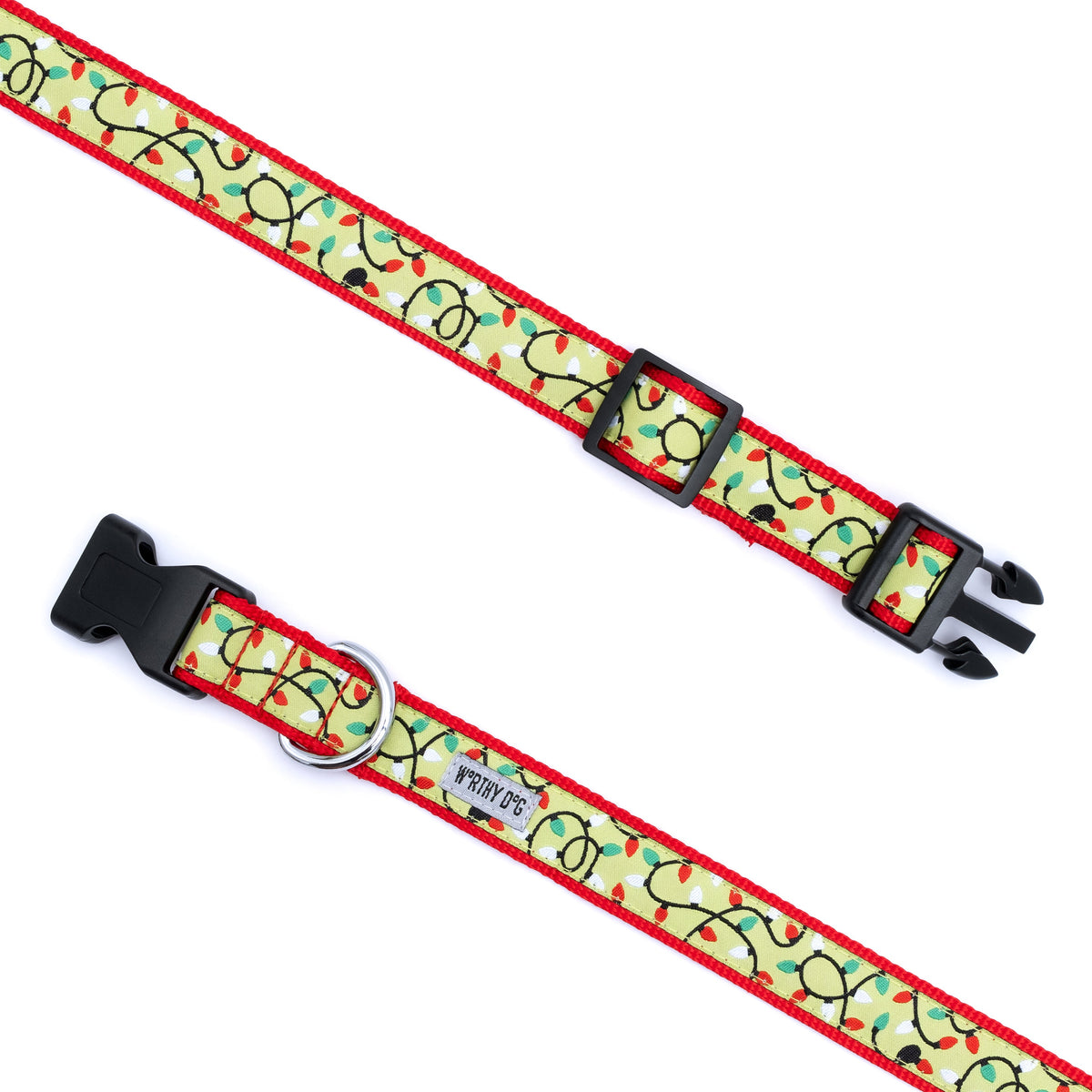 Lit Dog Collar – Green, Sizes XS–XL