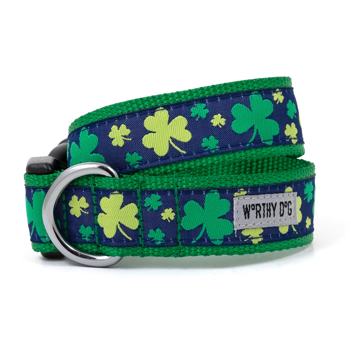 Lucky Dog Collar – Navy, Sizes XS–XL
