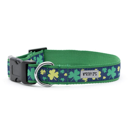 Lucky Dog Collar – Navy, Sizes XS–XL