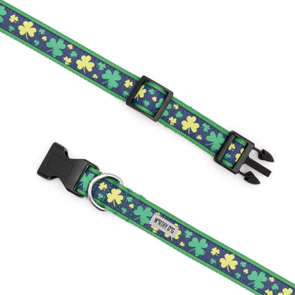 Lucky Dog Collar – Navy, Sizes XS–XL