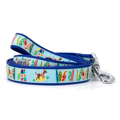 Surf’s Up Dog Leash – Blue, Sizes S, L