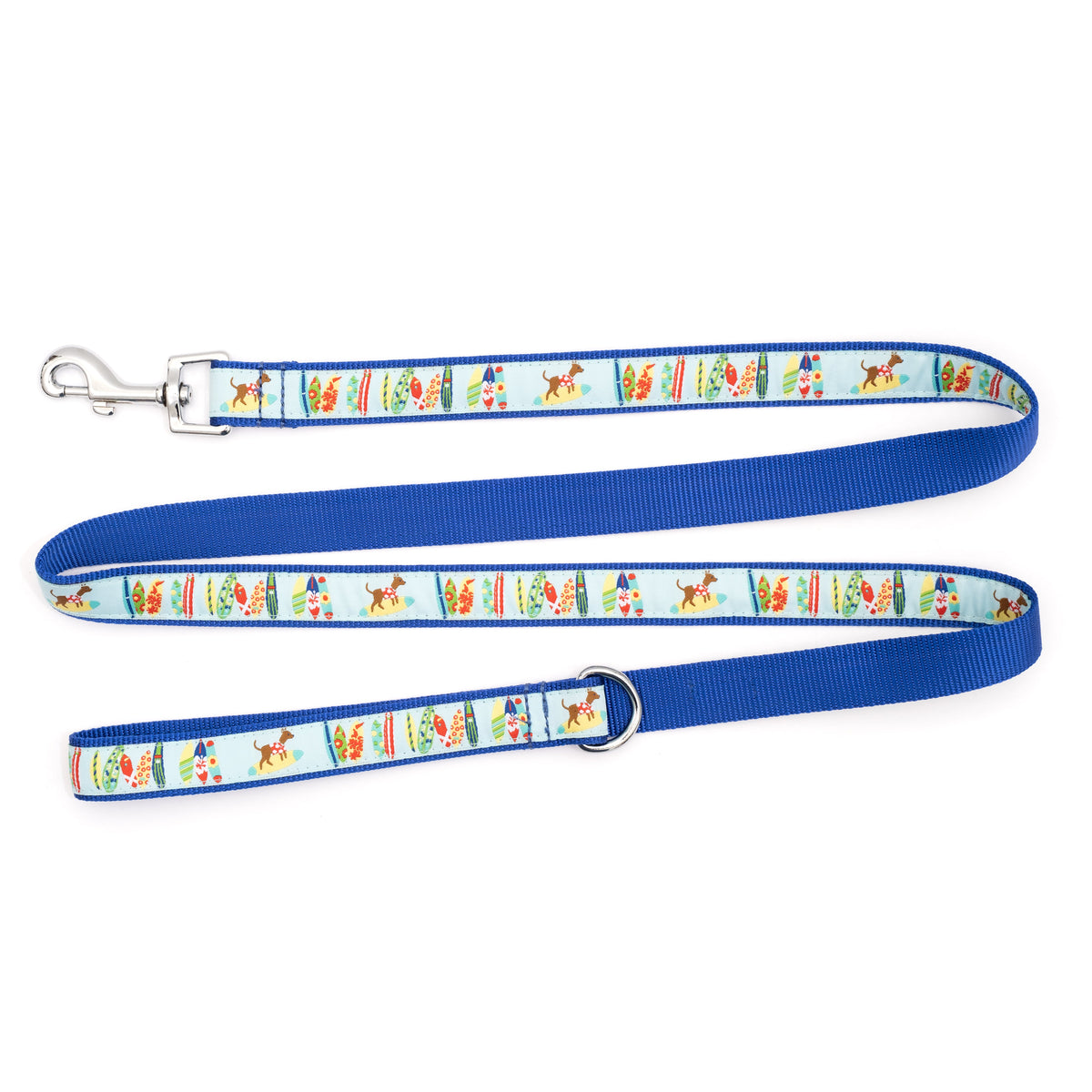 Surf’s Up Dog Leash – Blue, Sizes S, L