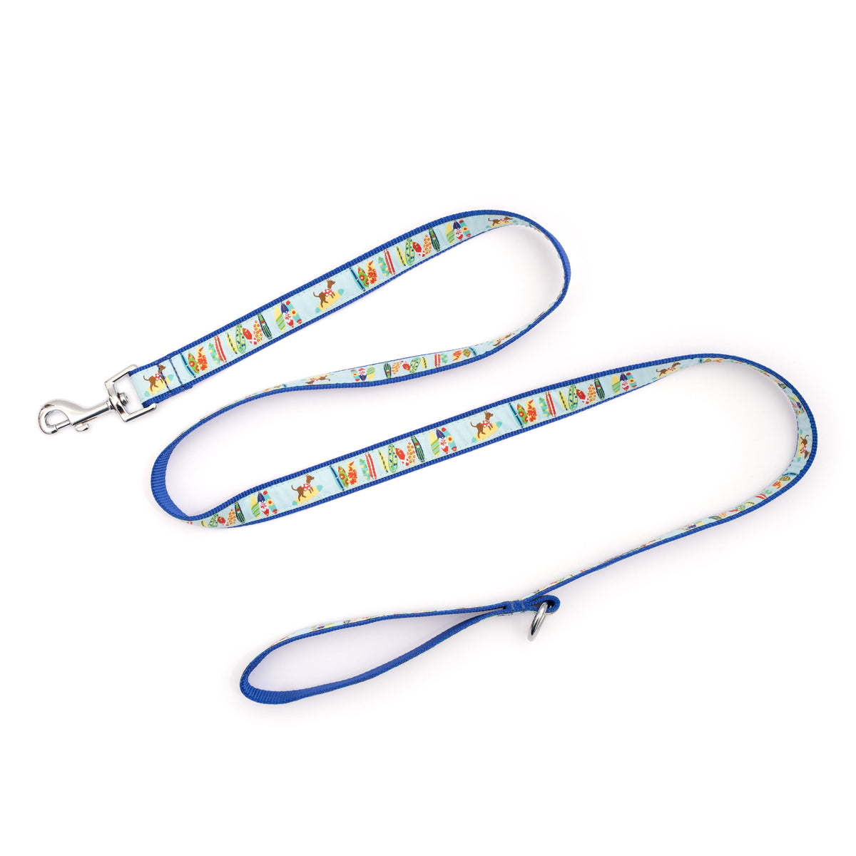 Surf’s Up Dog Leash – Blue, Sizes S, L