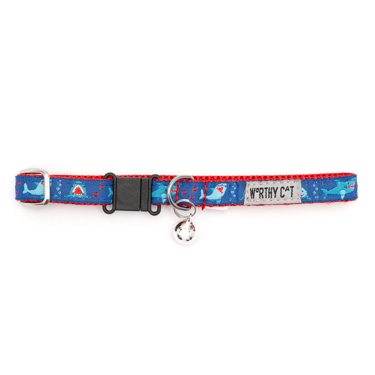 Chomp Cat Collar – Blue, Size One Size