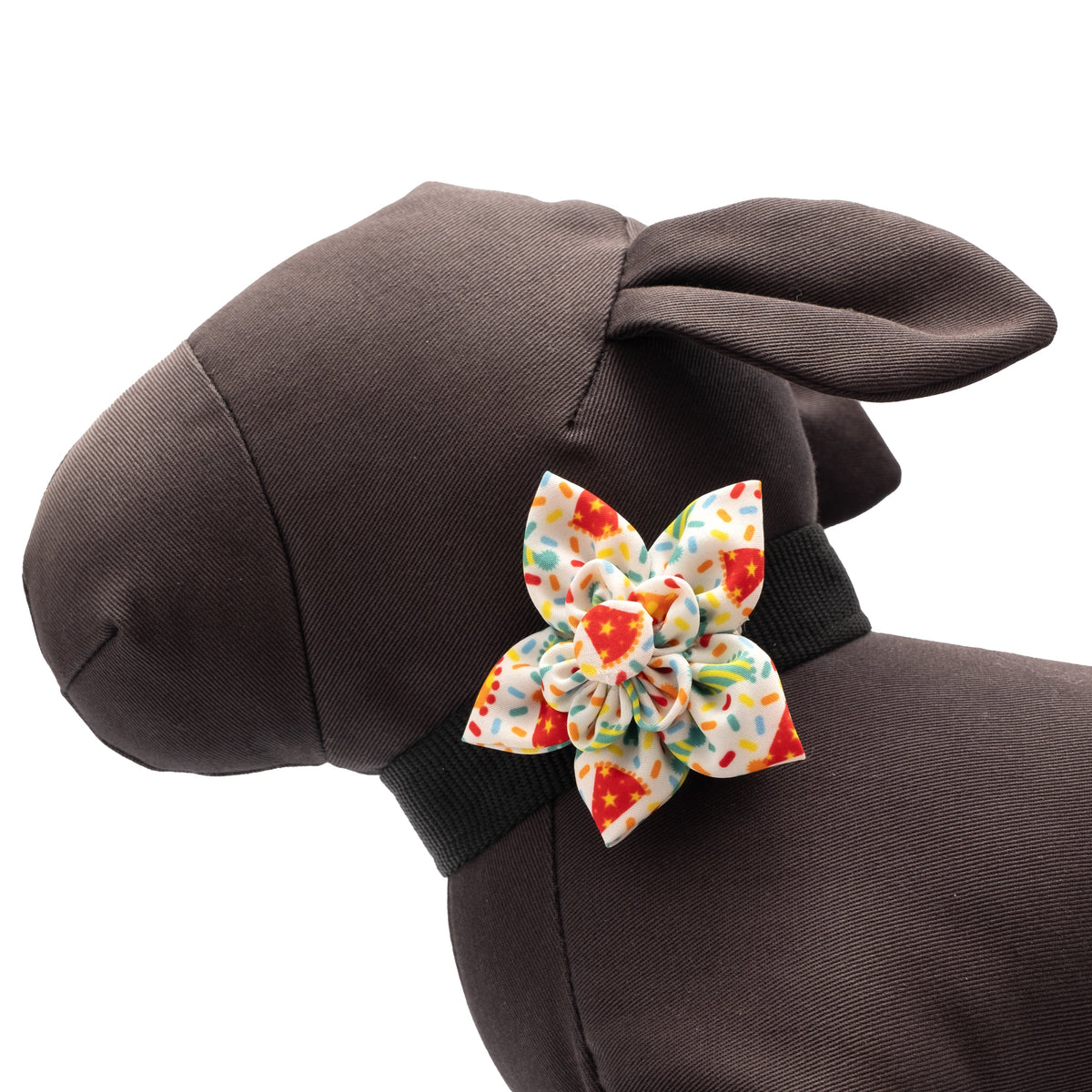 Celebrate Dog Flower – Polyester, White, Sizes S, L