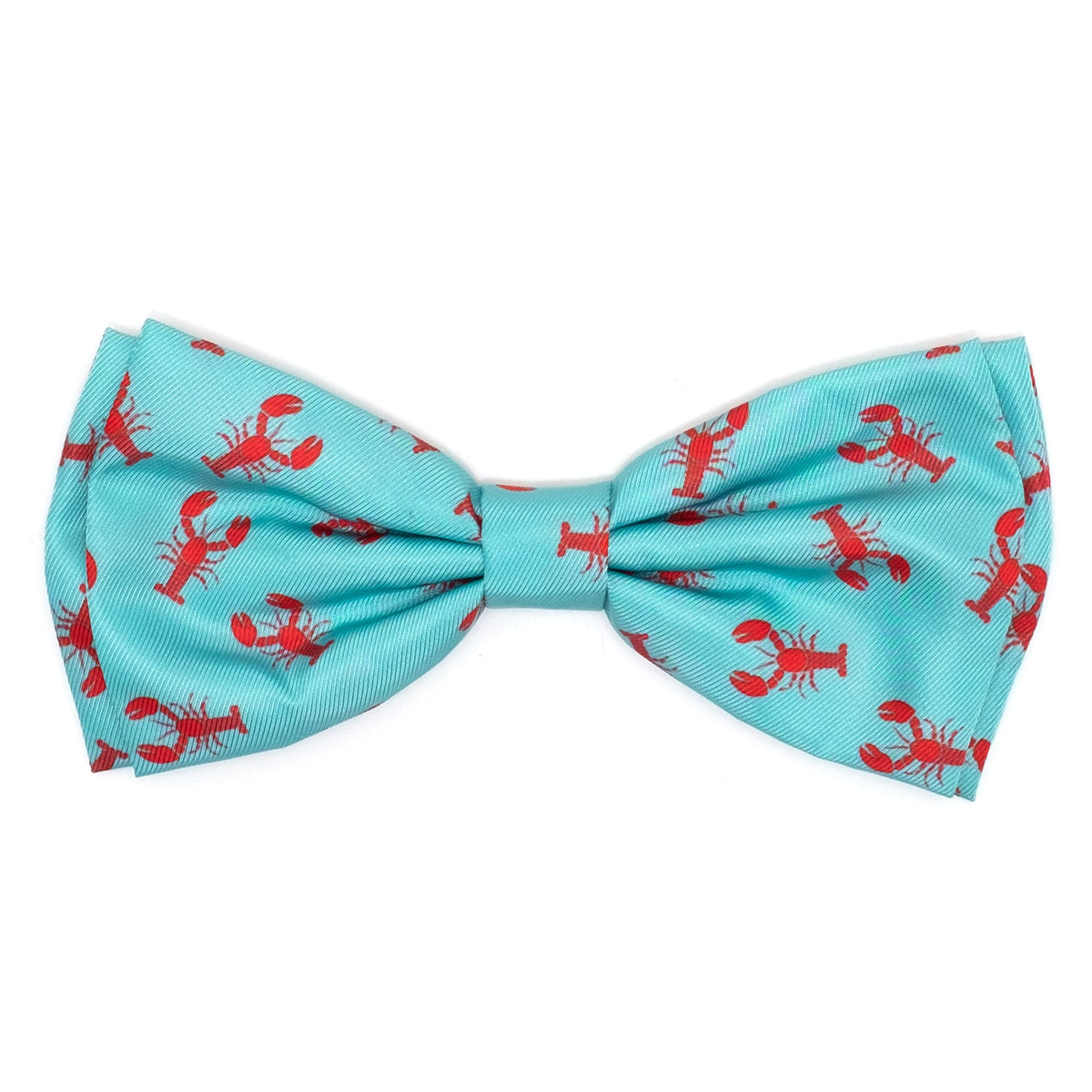 Lobsters Dog Bow Tie – Polyester, Teal, Sizes S, L