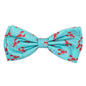 Lobsters Dog Bow Tie – Polyester, Teal, Sizes S, L