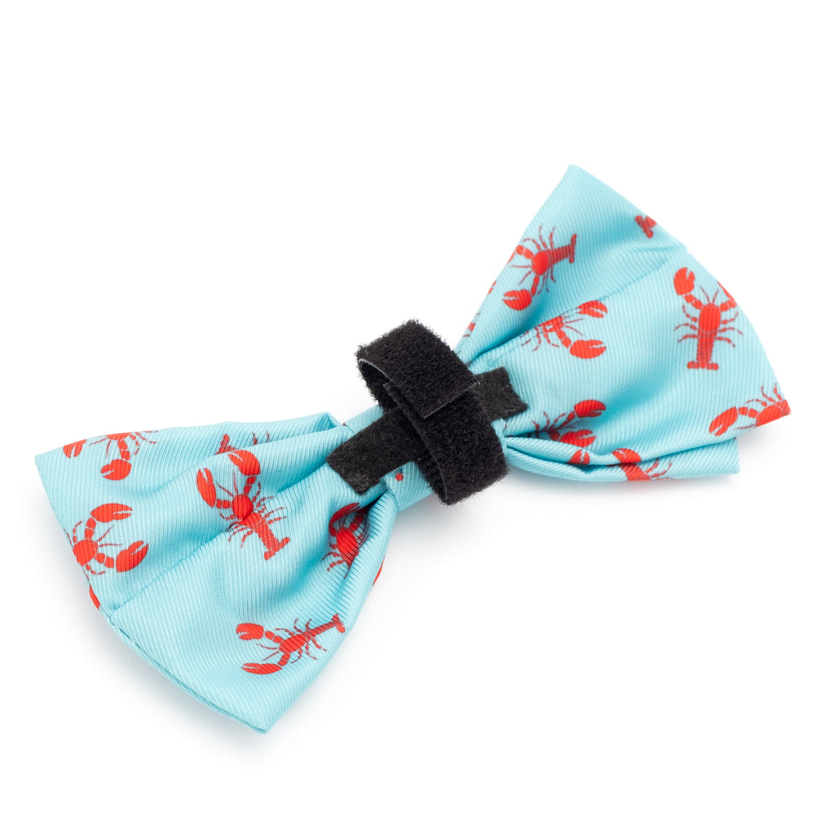 Lobsters Dog Bow Tie – Polyester, Teal, Sizes S, L