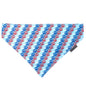 Red, White, and Blue Peace Dog Slide-On Bandana – Polyester, Blue, Sizes S, L