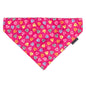 Puppy Love Dog Slide-On Bandana – Polyester, Pink, Sizes S, L
