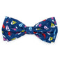 Sailboats Dog Bow Tie – Polyester, Navy, Sizes S, L