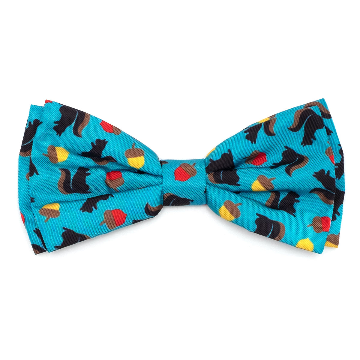 Squirrely Dog Bow Tie – Polyester, Teal, Sizes S, L