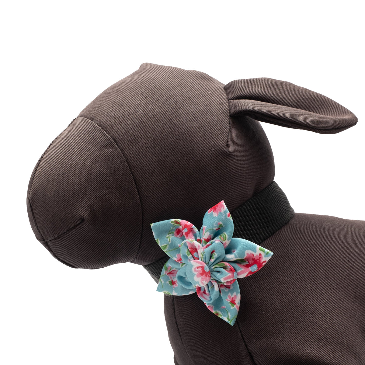 Watercolor Floral Dog Flower – Polyester, Teal, Sizes S, L