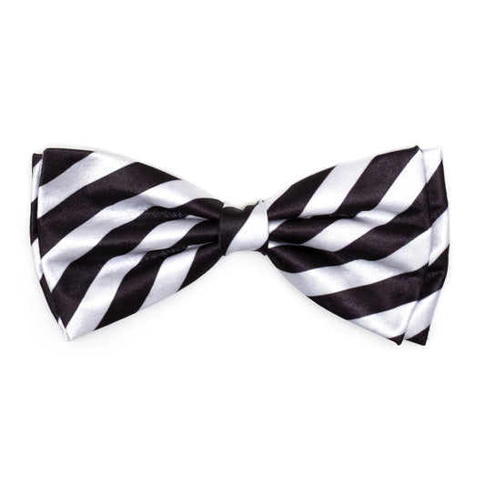 I Do Dog Bow Tie – Polyester, Black/White, Sizes S, L