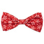 Let It Snow Dog Bow Tie – Polyester, Red, Sizes S, L