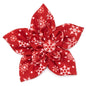 Let It Snow Dog Flower – Polyester, Red, Sizes S, L