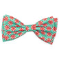 Peppermints Dog Bow Tie – Polyester, Green, Sizes S, L