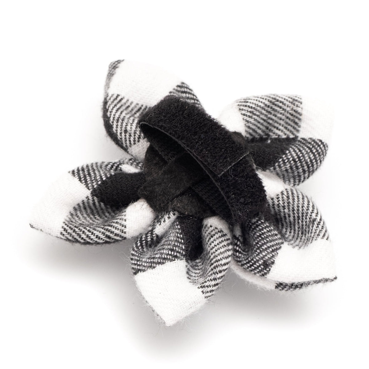 Black/Off White Buffalo Dog Flower – Cotton, Black/White, Sizes S, L