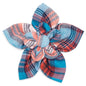 Cornflower Blue/Red Plaid Dog Flower – Cotton, Blue/Red, Sizes S, L