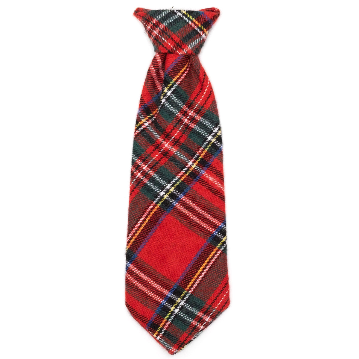 Red Plaid III Dog Neck Tie – Cotton, Red, Sizes S, L