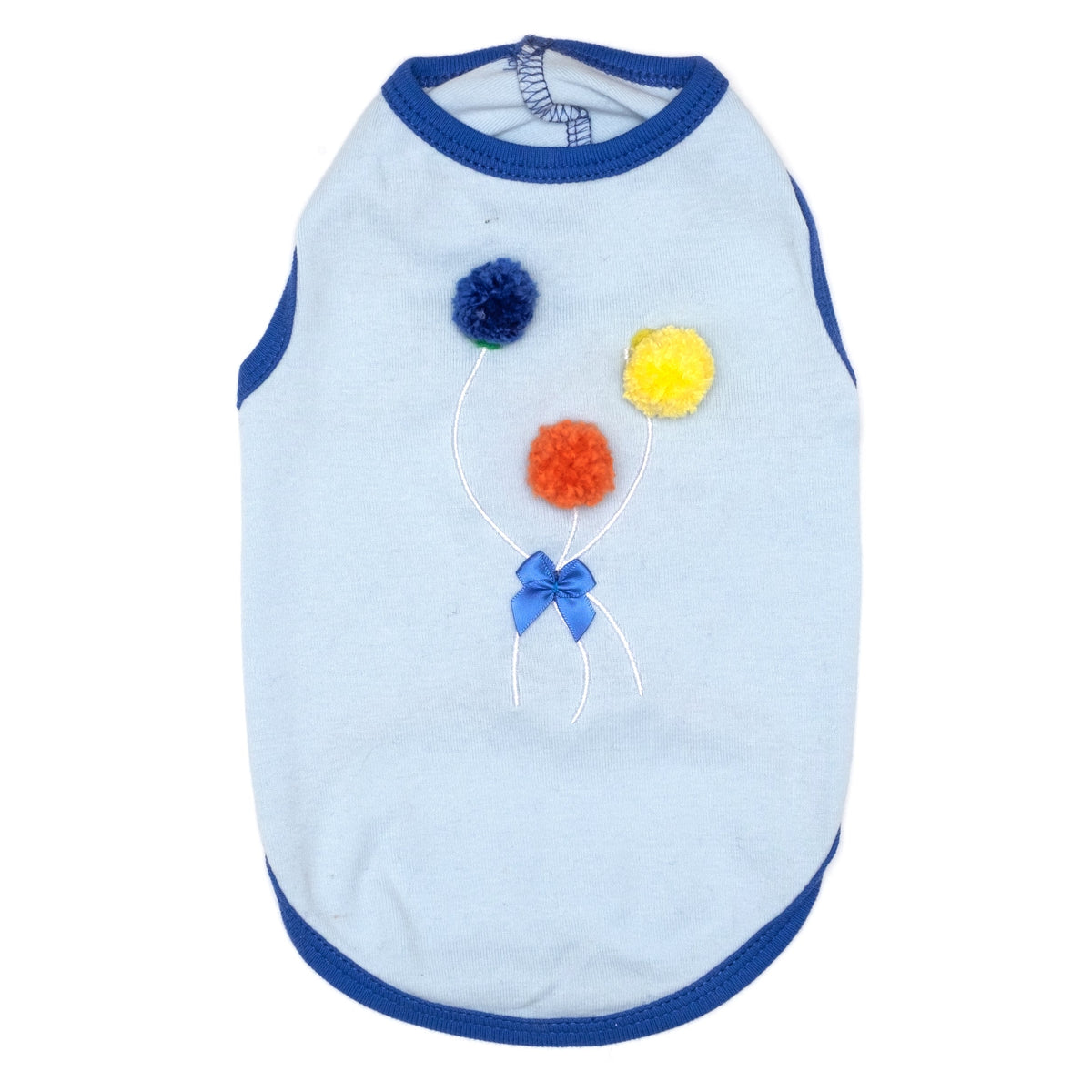 Birthday Dog Tank Top – Cotton, Blue & Pink, Sizes XS–XXL