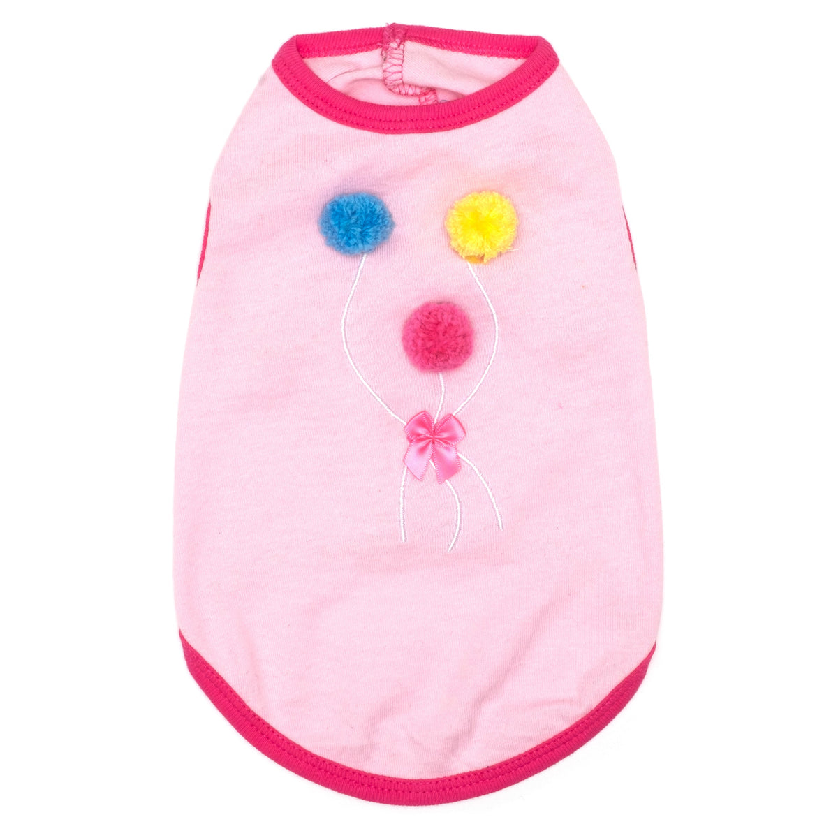 Birthday Dog Tank Top – Cotton, Blue & Pink, Sizes XS–XXL