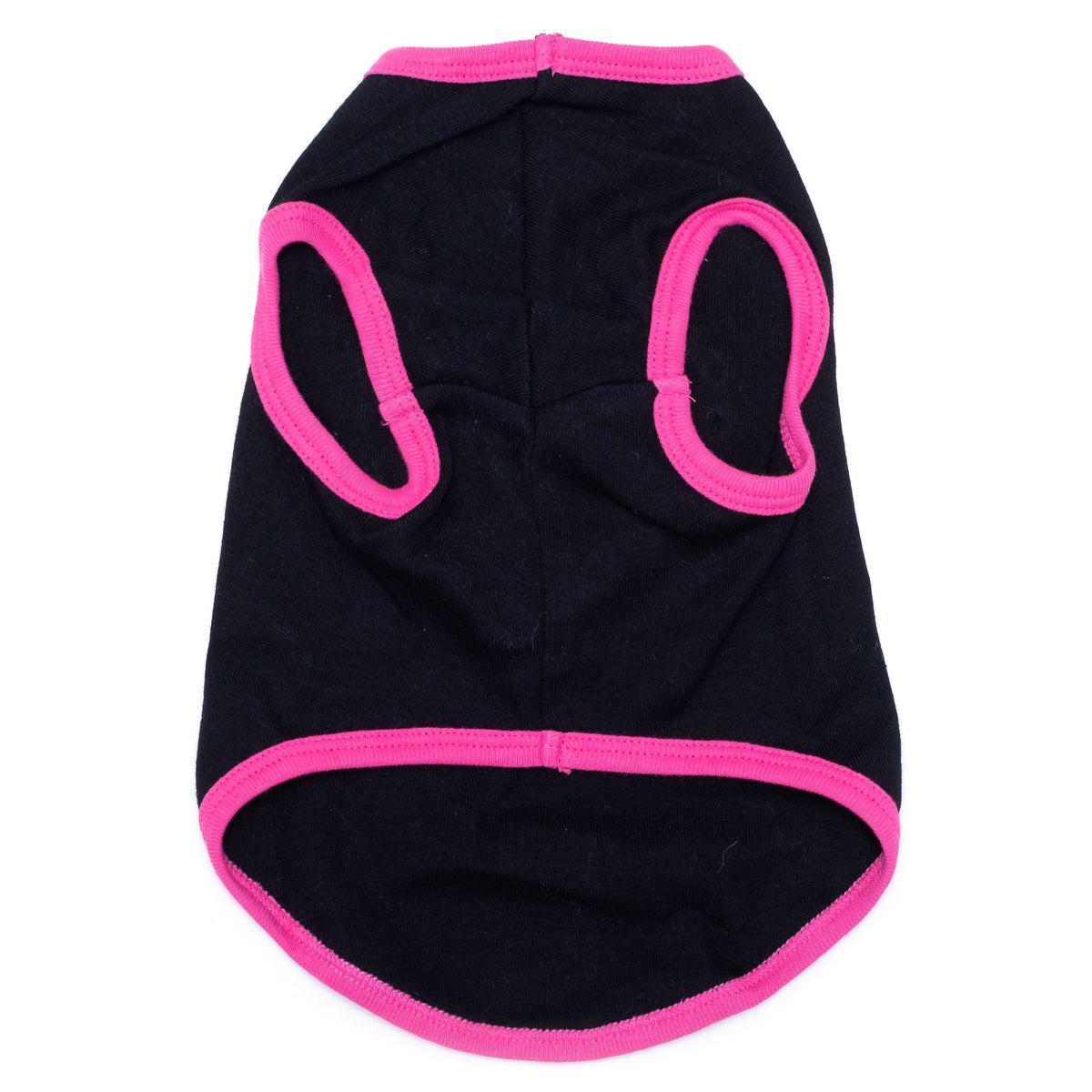 Pom Pom Heart Dog Tank Top – Cotton, Black, Sizes XS–XXL