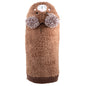 Bear Hoodie Dog Sweater – Acrylic, Brown, Sizes XS–XXL