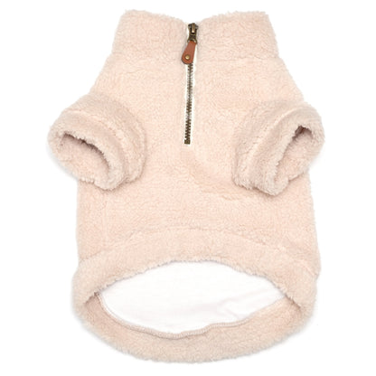 Solid Fleece Quarter Zip Dog Sweater – Polyester, 7 colours, Sizes XS–XXL