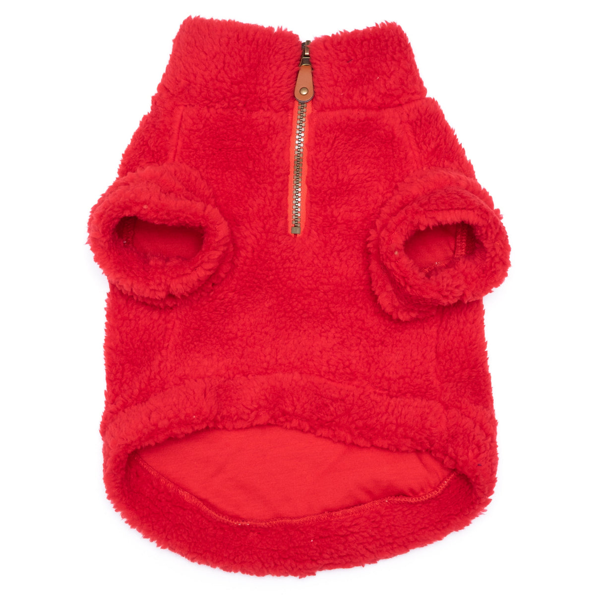 Solid Fleece Quarter Zip Dog Sweater – Polyester, 7 colours, Sizes XS–XXL