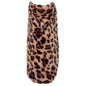 Leopard Fur Dog Jacket – Polyester, Brown, Sizes XS–XXL
