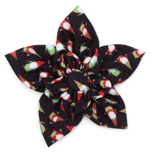 Gnomes Dog Flower – Polyester, Black, Sizes S, L