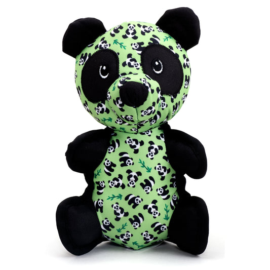 Panda Dog Toy – Green, Sizes S, L