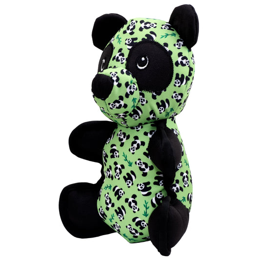 Panda Dog Toy – Green, Sizes S, L