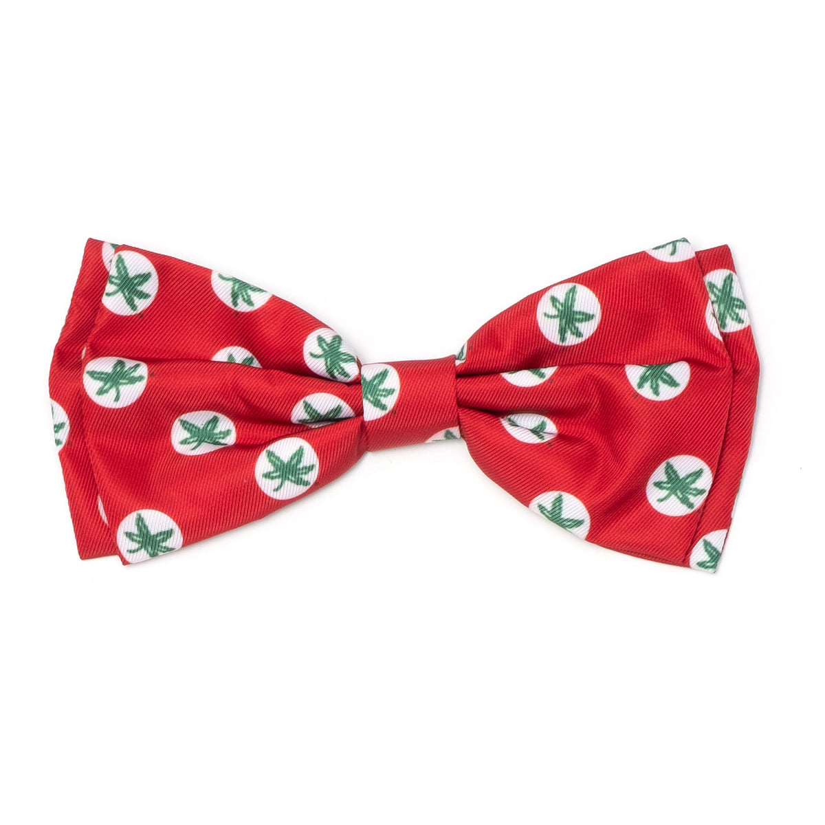 Ohio State Tossed Decals Dog Bow Tie – Polyester, Scarlet, Sizes S, L